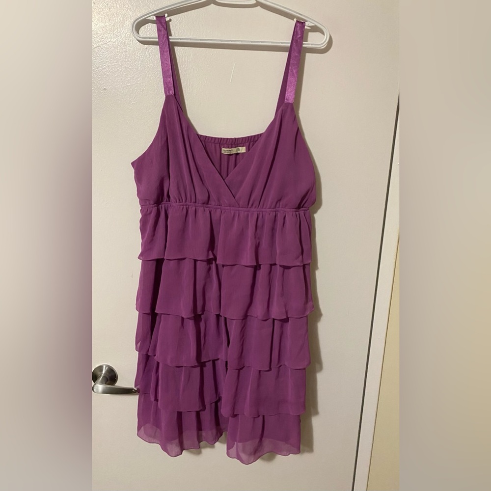 Old Navy Purple Tiered Ruffle Sleeveless Dress